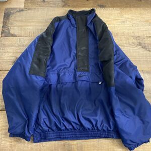 Nike Big Swoosh Puffer Jacket Vintage 90s, Blue/Black, Size Extra Large